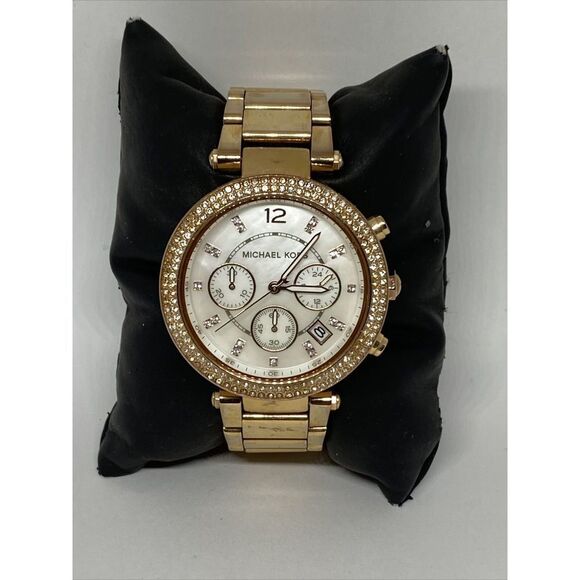 Michael Kors Parker MK5491 Womens Stainless Steel Analog Dial Quartz Watch UC452 - Picture 1 of 12